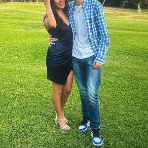 Royal Blue Silk Mini Dress